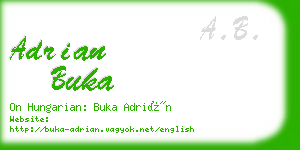 adrian buka business card